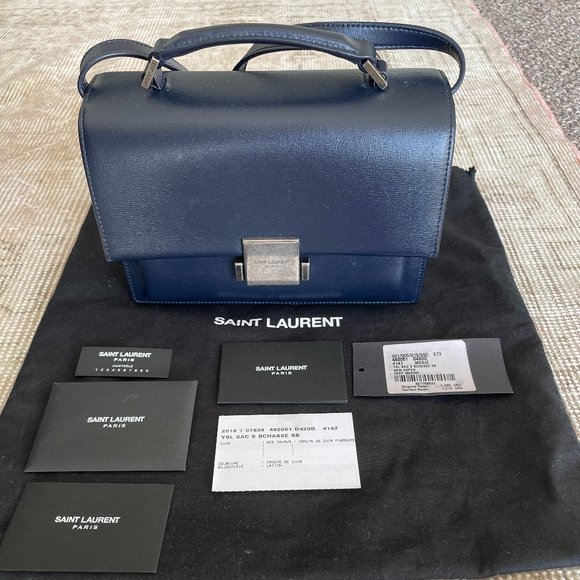 Yves Saint Laurent medium Bellechasse crossbody / Deep Marine YSL PLB482051-1217 - Picture 2 of 16